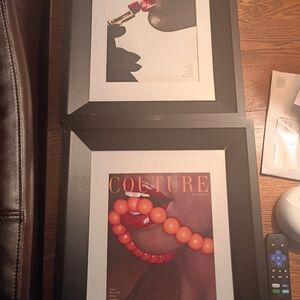 Couture Art Print Set - Black and Orange